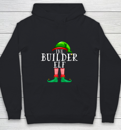 The Builder Elf Matching Family Christmas Funny Youth Hoodie