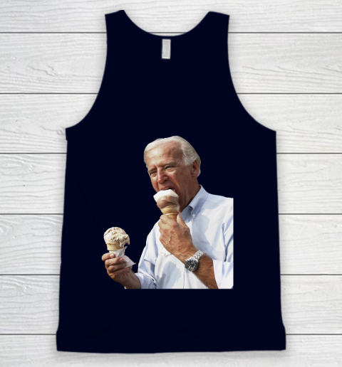 Joe Biden Eating Ice Cream Tank Top 2