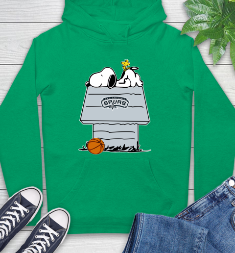 San Antonio Spurs NBA Basketball Snoopy Woodstock The Peanuts Movie Hoodie 8
