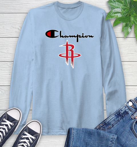 light blue champion shirt long sleeve
