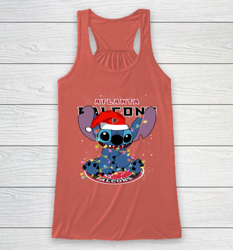 Atlanta Falcons NFL Football noel stitch Christmas Racerback Tank 2