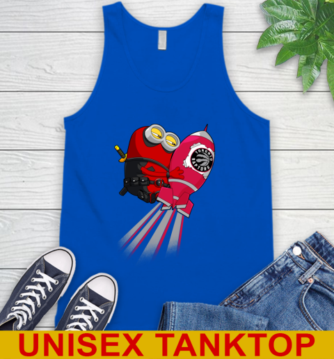 NBA Basketball Toronto Raptors Deadpool Minion Marvel Shirt Tank Top 4