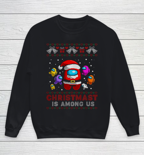 Among Us Game Shirt Christmas Costume Among stars Game Us Funny X mas Gift Youth Sweatshirt