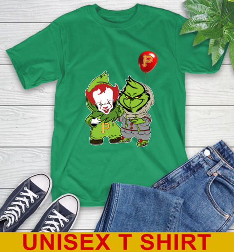 Baby Pennywise Grinch Christmas MLB Baseball Pittsburgh Pirates T-Shirt 7