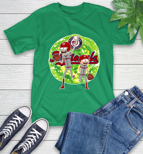 MLB Washington Nationals Rick And Morty Baseball Sports T-Shirt 7