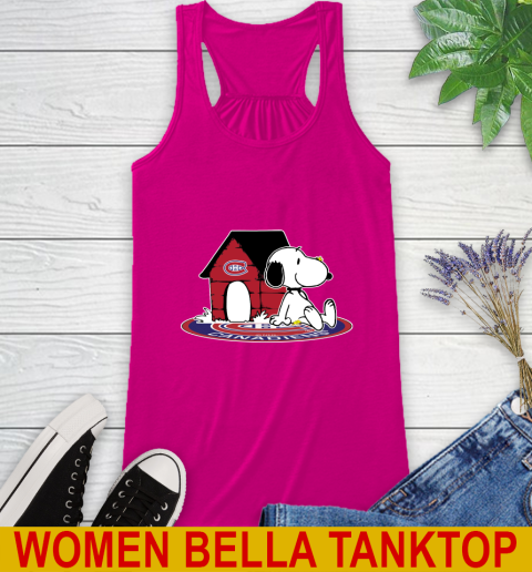 NHL Hockey Montreal Canadiens Snoopy The Peanuts Movie Shirt Racerback Tank 8