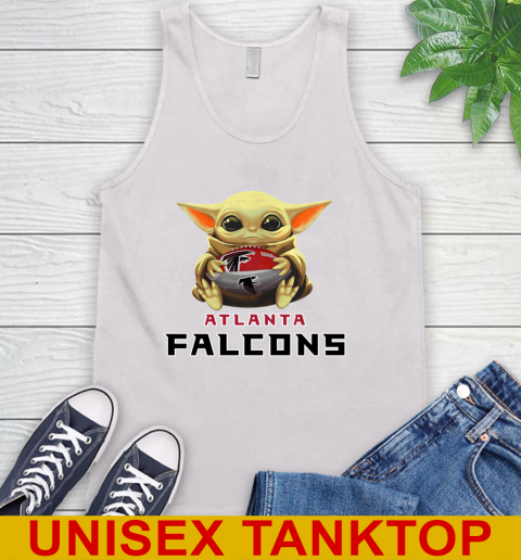 NFL Football Atlanta Falcons Baby Yoda Star Wars Shirt Tank Top