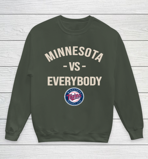 Minnesota Twins Vs Everybody Youth Sweatshirt 8