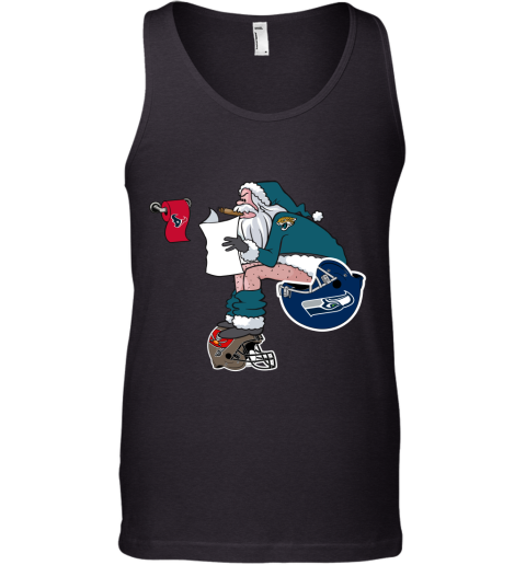 NFL Jacksonville Jaguars Custom Name Text Santa Down The Chimney