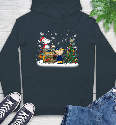 Denver Nuggets NBA Basketball Christmas The Peanuts Movie Snoopy Championship Hoodie 7