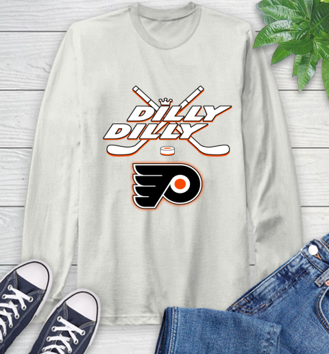 NHL Philadelphia Flyers Dilly Dilly Hockey Sports Long Sleeve T-Shirt 12