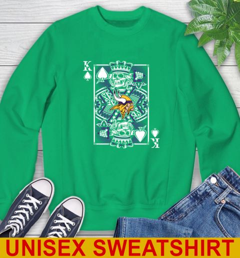 Minnesota Vikings NFL Football The King Of Spades Death Cards Shirt Sweatshirt 8
