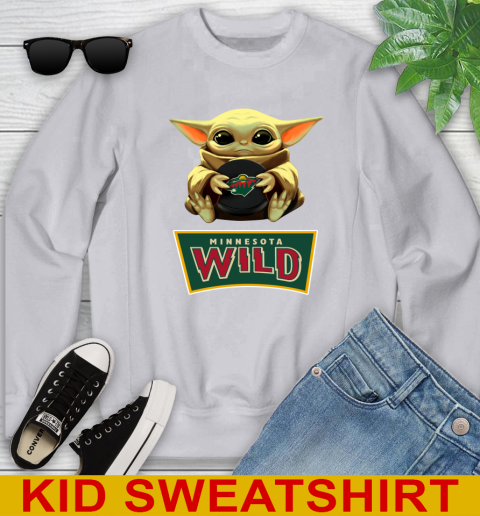 NHL Hockey Minnesota Wild Star Wars Baby Yoda Shirt 116