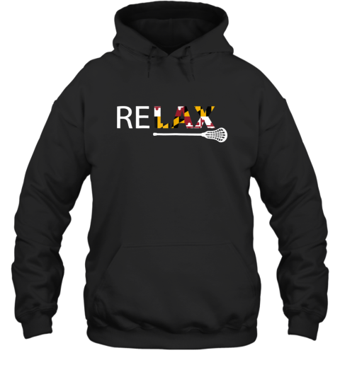 Relax Maryland Flag Lacrosse LAX Stick Hooded