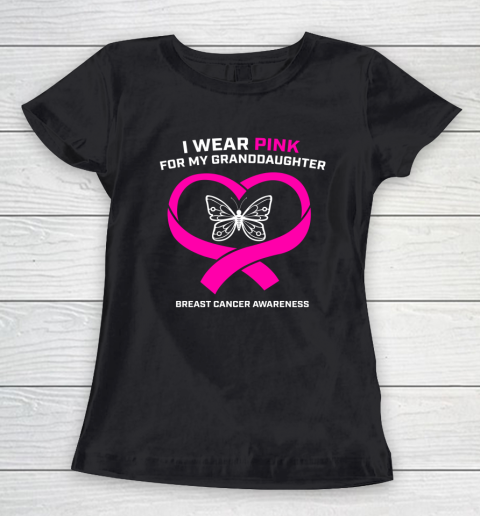 I Wear Pink For My Granddaughter Breast Cancer Awareness Women's T-Shirt