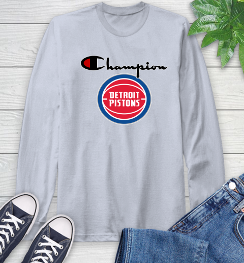 NBA Basketball Detroit Pistons Champion Shirt Long Sleeve T-Shirt 4