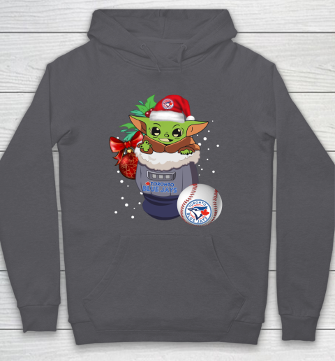 Toronto Blue Jays Christmas Baby Yoda Star Wars Funny Happy MLB Hoodie 7