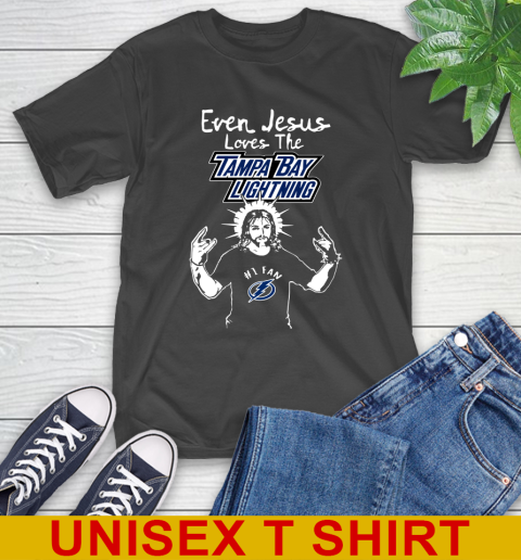 Tampa Bay Lightning NHL Hockey Even Jesus Loves The Lightning Shirt T-Shirt