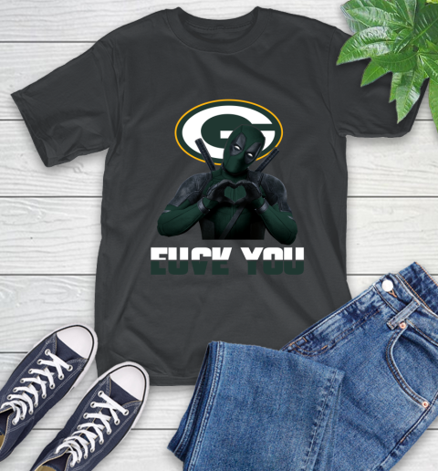 NHL Green Bay Packers Deadpool Love You Fuck You Football Sports T-Shirt