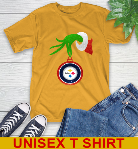 Pittsburgh Steelers Grinch Merry Christmas NFL Football T-Shirt 3