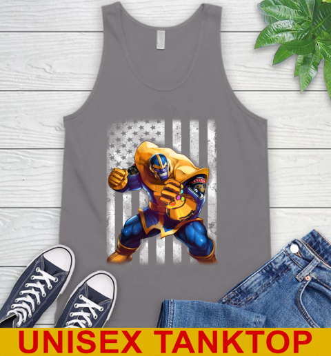 NHL Hockey Florida Panthers Thanos Marvel American Flag Shirt Tank Top - Image 7