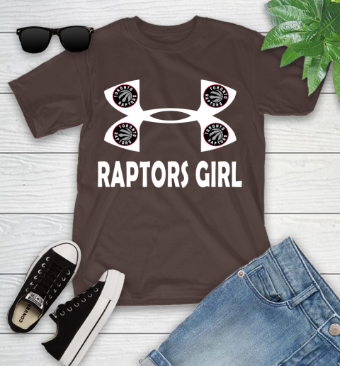 NBA Toronto Raptors Girl Under Armour Basketball Sports Youth T-Shirt 7