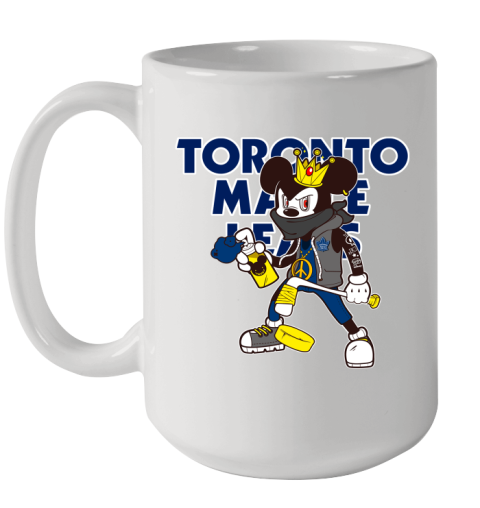 Toronto Maple Leafs NHL Hockey Mickey Peace Sign Sports Ceramic Mug 15oz