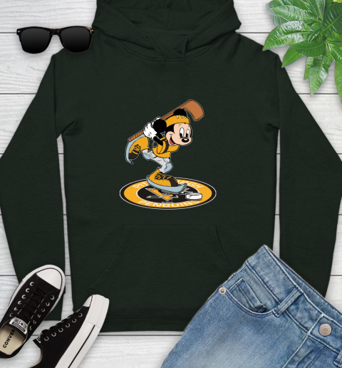 NHL Hockey Pittsburgh Penguins Cheerful Mickey Disney Shirt Youth Hoodie 12
