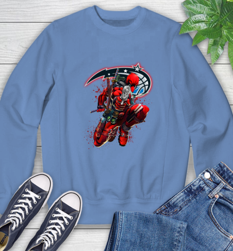 NBA Deadpool Marvel Comics Sports Basketball Orlando Magic Sweatshirt 11