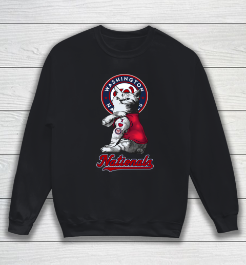 MLB Baseball My Cat Loves Washington Nationals Sweatshirt
