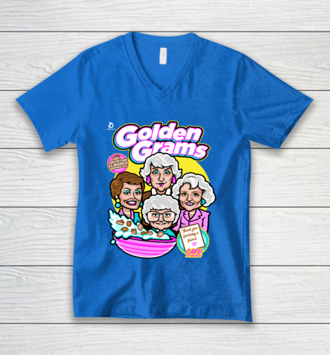 Golden Girls Tshirt Golden Grams Cereal V-Neck T-Shirt 5