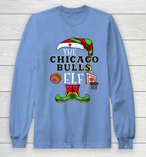 Chicago Bulls Christmas ELF Funny NBA Long Sleeve T-Shirt 8