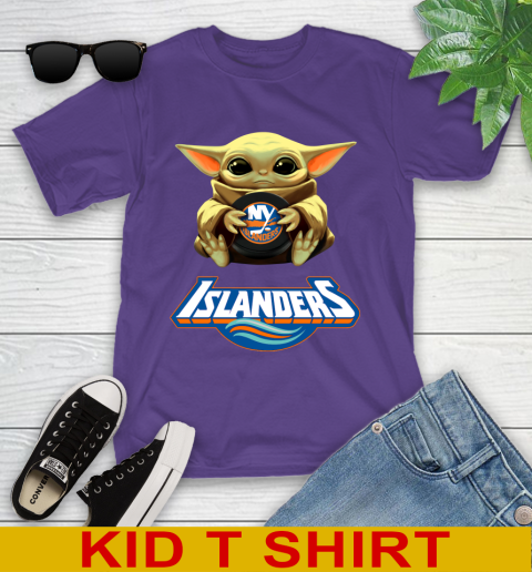 NHL Hockey New York Islanders Star Wars Baby Yoda Shirt 104