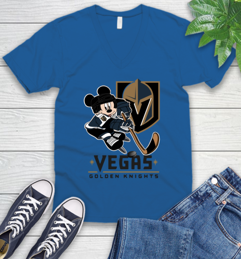 NHL Vegas Golden Knights Mickey Mouse Disney Hockey T Shirt V-Neck T-Shirt 6