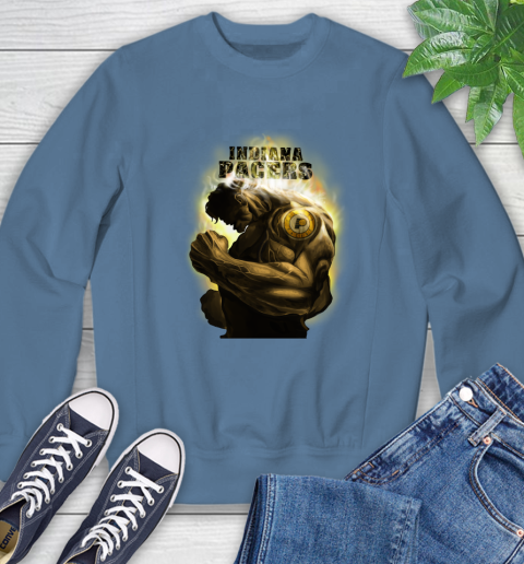 Indiana Pacers NBA Basketball Hulk Marvel Avengers Sports Sweatshirt 8
