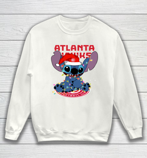 Atlanta Hawks NBA noel stitch Basketball Christmas Sweatshirt