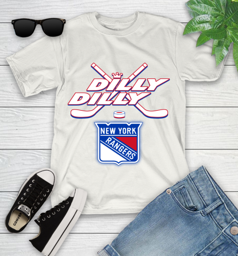 NHL New York Rangers Dilly Dilly Hockey Sports Youth T-Shirt