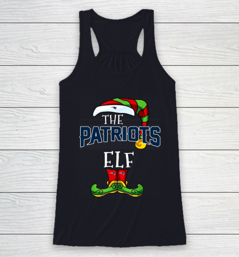 New England Patriots Christmas ELF Funny NFL Racerback Tank 7