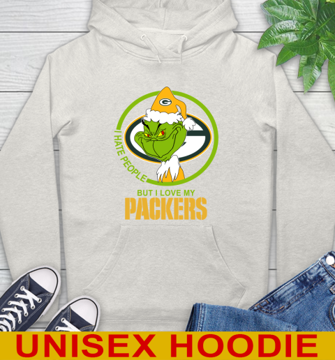 Green Bay Packers NFL Christmas Grinch I Hate People But I Love My Favorite Football Team Hoodie 12