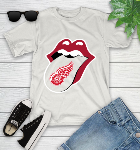 Detroit Red Wings NHL Hockey Lips I Root For My Team Adoring Fan 114