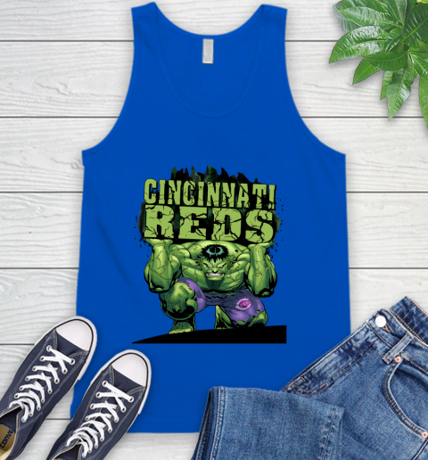 Cincinnati Reds MLB Baseball Incredible Hulk Marvel Avengers Sports Tank Top 5