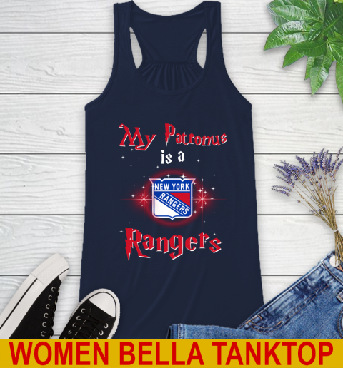 NHL Hockey Harry Potter My Patronus Is A New York Rangers Racerback Tank 9