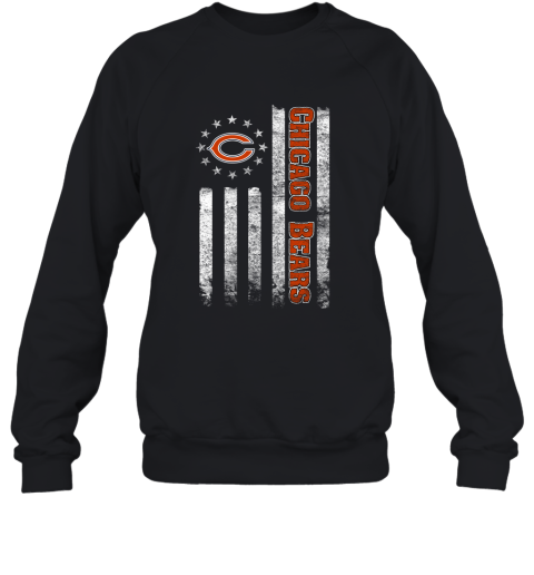 NFL American Flag Football Sports Chicago Bears Sweatshirt