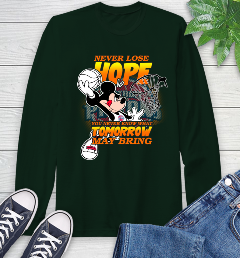 Detroit Pistons NBA Basketball Mickey Disney Never Lose Hope Long Sleeve T-Shirt 7