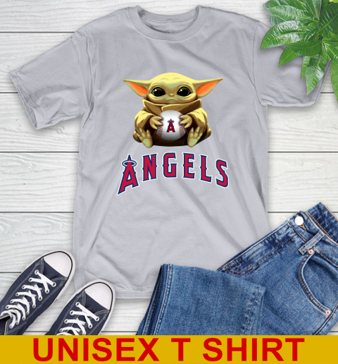 MLB Baseball Los Angeles Angels Star Wars Baby Yoda Shirt 6