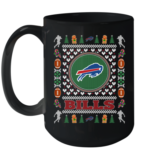 Buffalo Bills Merry Christmas NFL Football Loyal Fan Ceramic Mug 15oz