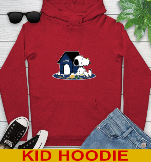 NBA Basketball Utah Jazz Snoopy The Peanuts Movie Shirt Youth Hoodie 11