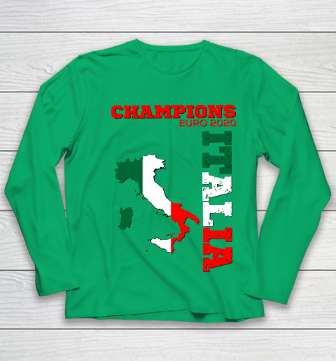 Italy Champions Euro 2020 played in 2021 Youth Long Sleeve 4