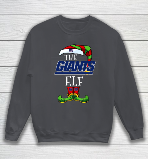 New York Giants Christmas ELF Funny NFL Sweatshirt 4