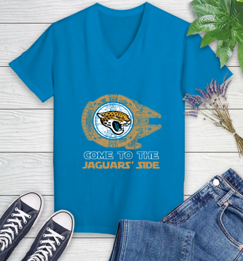 NFL Come To The Jacksonville Jaguars Wars Football Sports Women's V-Neck T-Shirt 7